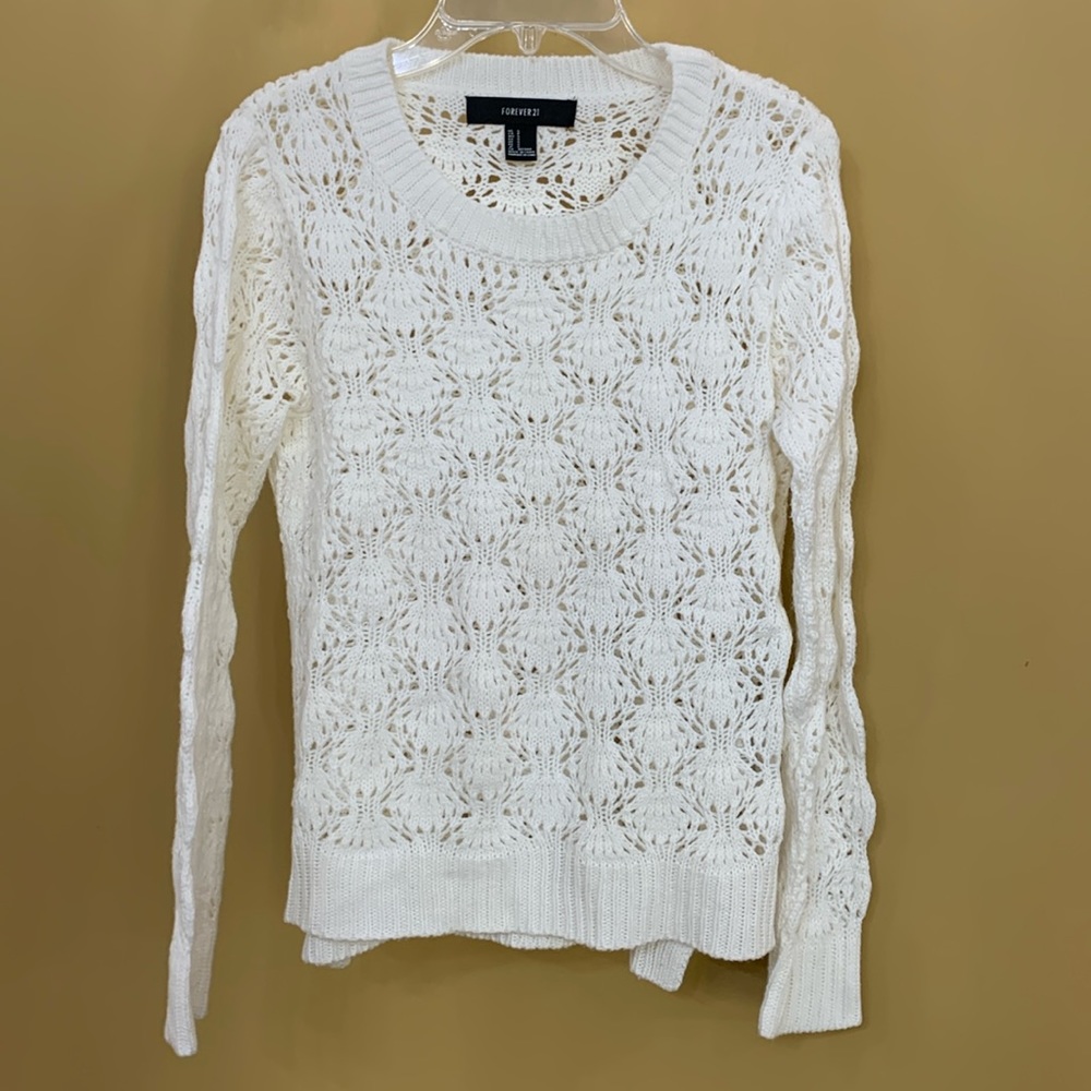 Forever 21 knit cream sweater